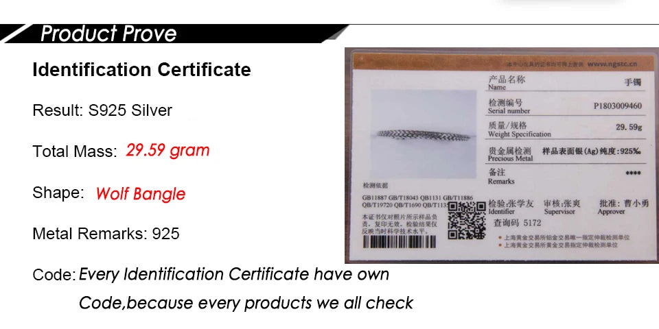 Real 925 Sterling Silver Viking Dragon Bangle Twisted body with wood box as gift