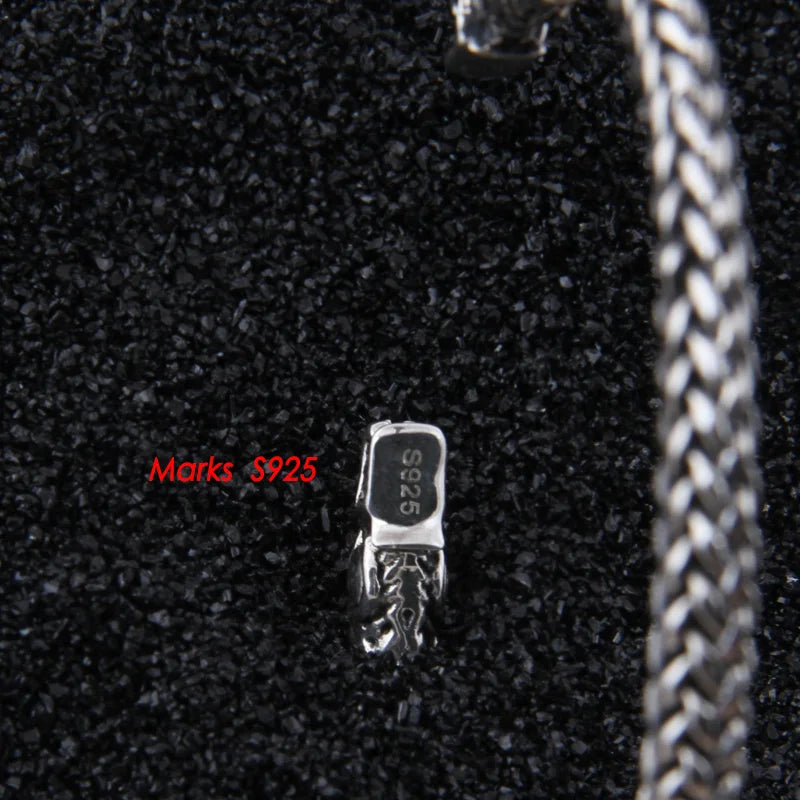 Real 925 Sterling Silver Viking Dragon Bangle Twisted body with wood box as gift