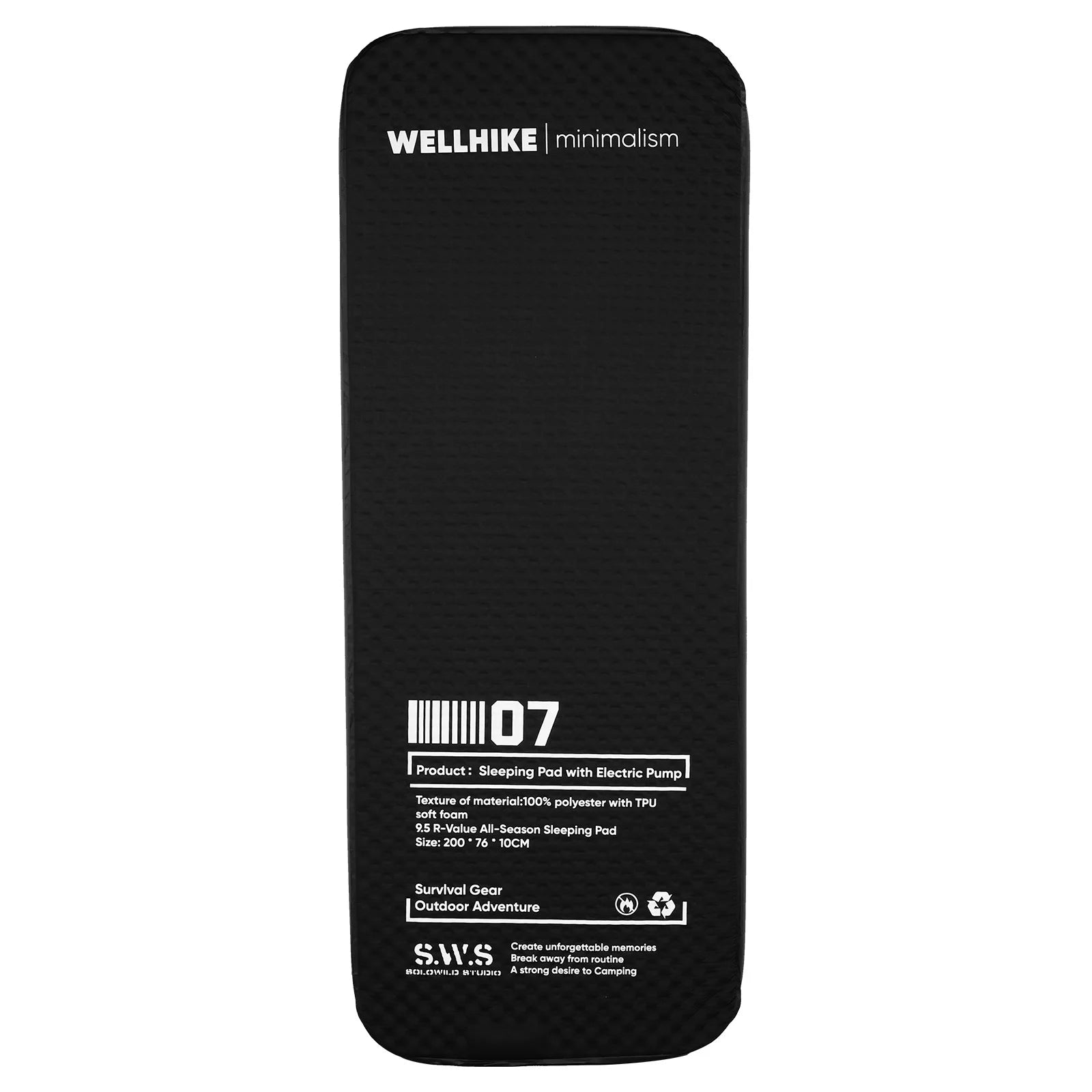 Single Inflatable Sleeping Mat with Pump Automatic Inflatable Mat Compact Camping Air Mattress for Backpacking Hiking Beach Tent