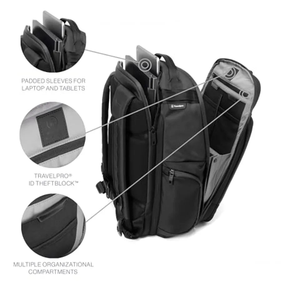 Altitude Large Expandable Travel Laptop Backpack 30-36L for 16 Inch Laptop Water Resistant Work Business Use Men and Women Falc