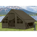 Inflatable Tents for Camping with Stove Jack, 4 Person Easy Setup Blow Up Tents for 4 Seasons Waterproof Inflatable Camping Tent