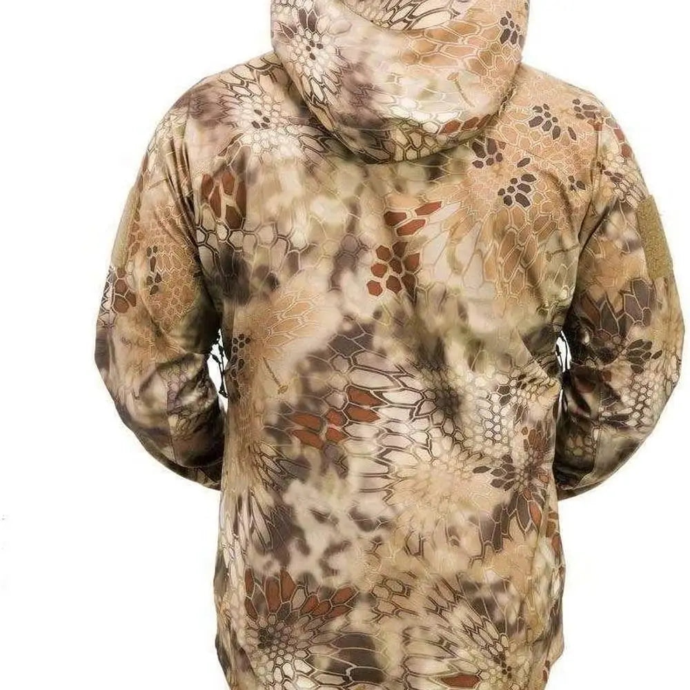 Men's Kryptek Koldo 3-Layer Waterproof Camo Jacket with Pit Vents for Hunting & Outdoor Adventures
