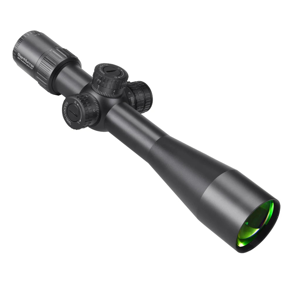 WestHunter WHT 6-24X44 SFIR FFP Compact Scope First Focal Plane Riflescope 1/10 MIL Red Illumination Tactical Optical Sights