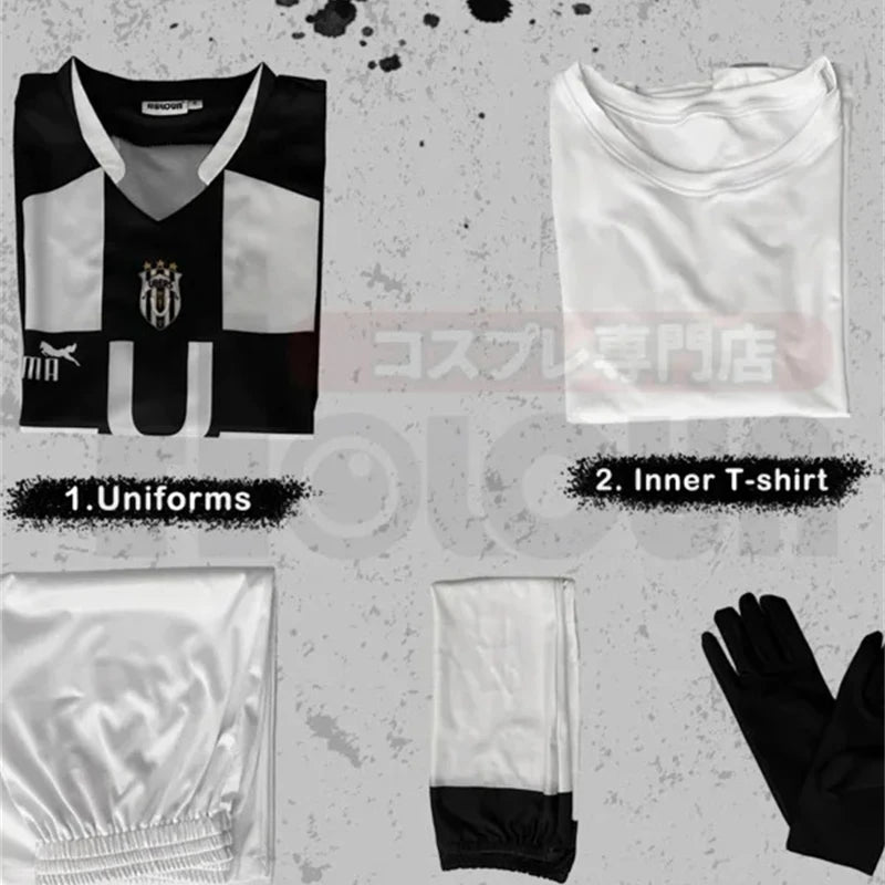 Blue Lock Manga Anime Niko Barou Aiku Sendou Snuffy Lorenzo Aryu Cosplay Costume Wig Rose Net Football Uniform Halloween