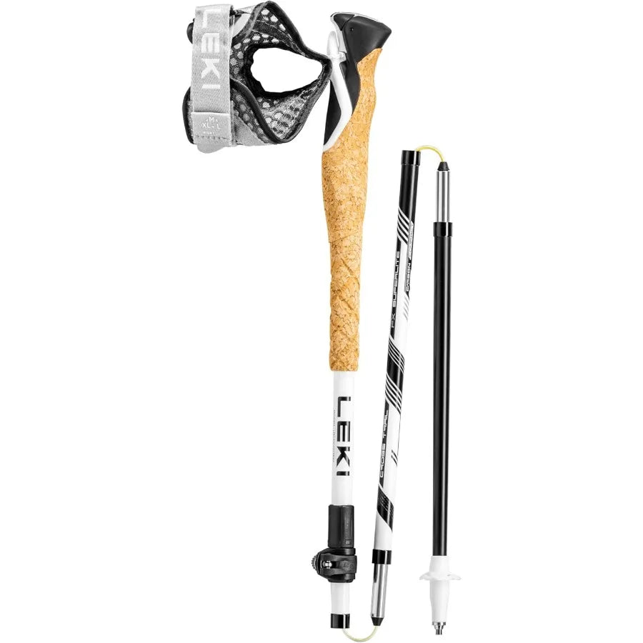 Cross Trail FX Superlite Trekking Poles - Foldable Collapsible Carbon Lightweight Poles for Hiking Trail Running