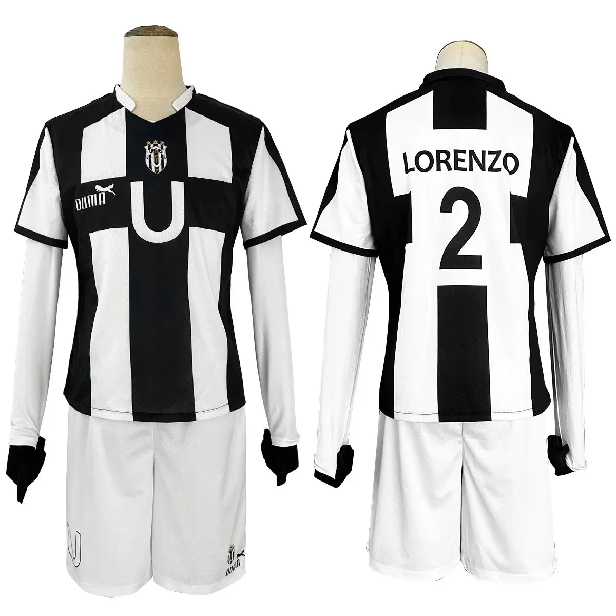 Blue Lock Manga Anime Niko Barou Aiku Sendou Snuffy Lorenzo Aryu Cosplay Costume Wig Rose Net Football Uniform Halloween