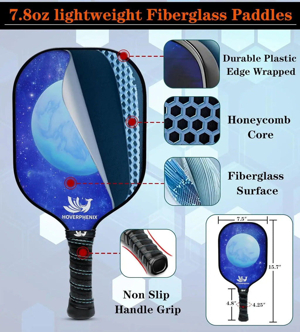 22FT Regulation Pickleball Net Set with Paddles, Balls & Carry Bag for Outdoor/Indoor Games