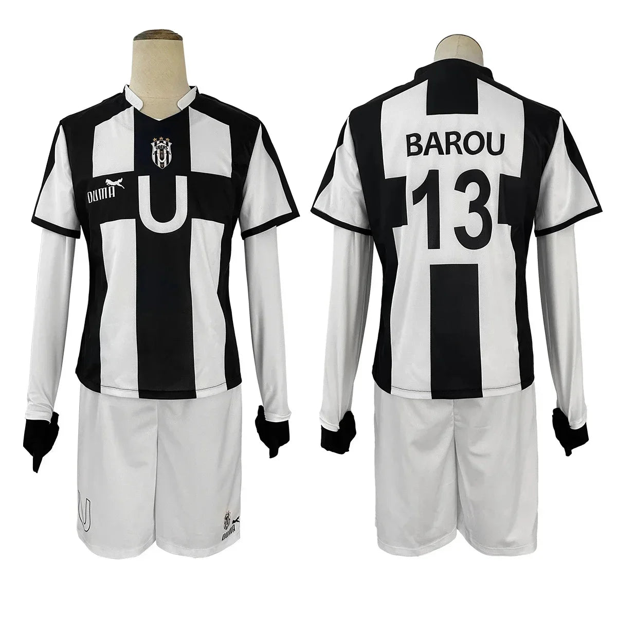 Blue Lock Manga Anime Niko Barou Aiku Sendou Snuffy Lorenzo Aryu Cosplay Costume Wig Rose Net Football Uniform Halloween