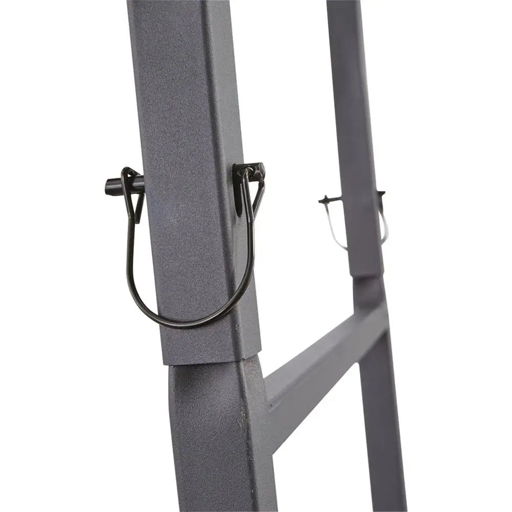 15-Foot Hunting Ladder Stand with Shooting Rail, Elevated Mesh Seat, Hunting Gear Accessories