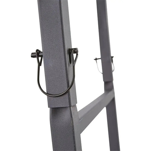 15-Foot Hunting Ladder Stand with Shooting Rail, Elevated Mesh Seat, Hunting Gear Accessories