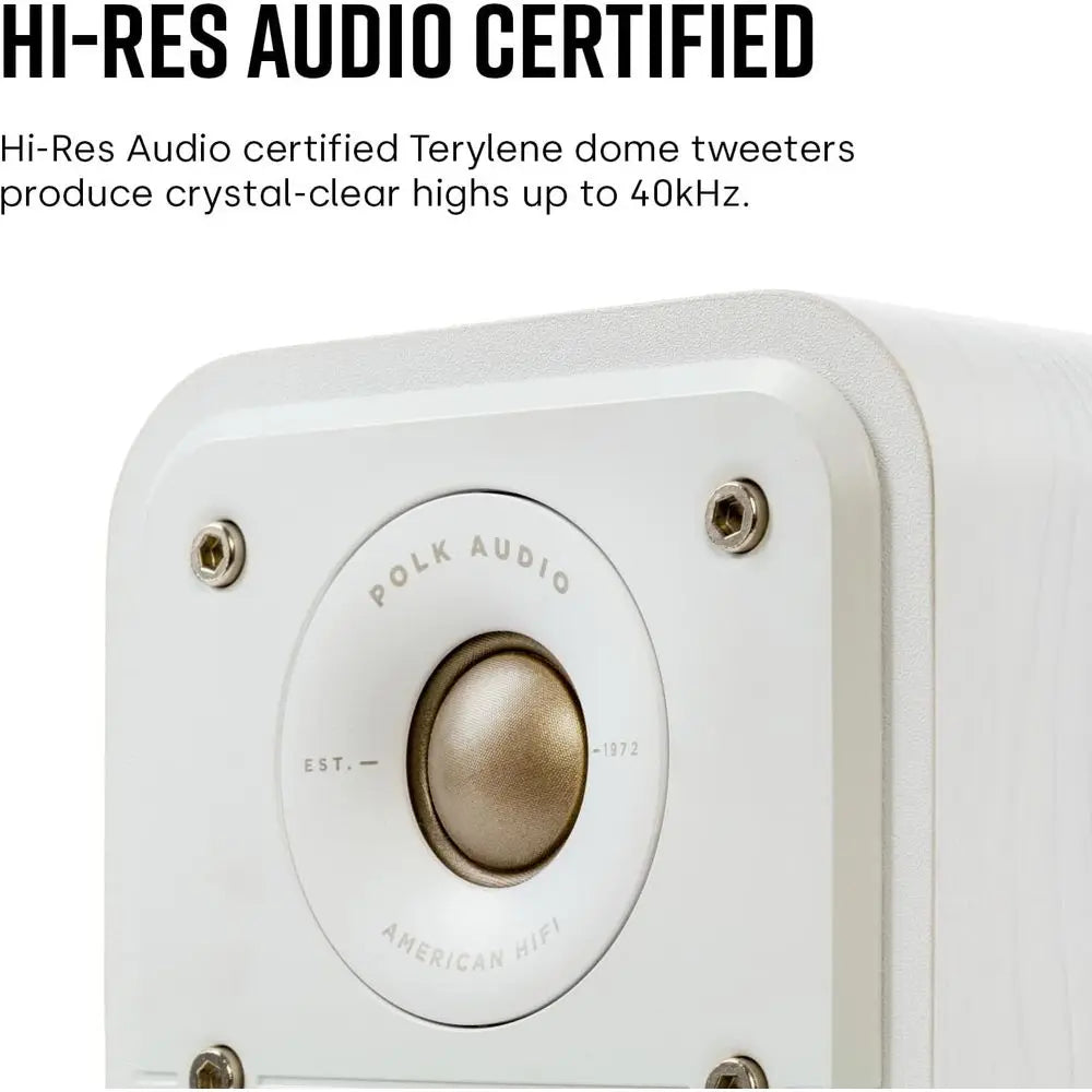 Elite Surround Sound Speakers - Hi-Res Audio, Dolby Atmos & DTS:X, 1 Tweeter, 4 Woofer, Power Port Bass Enhancement (Pair, Black