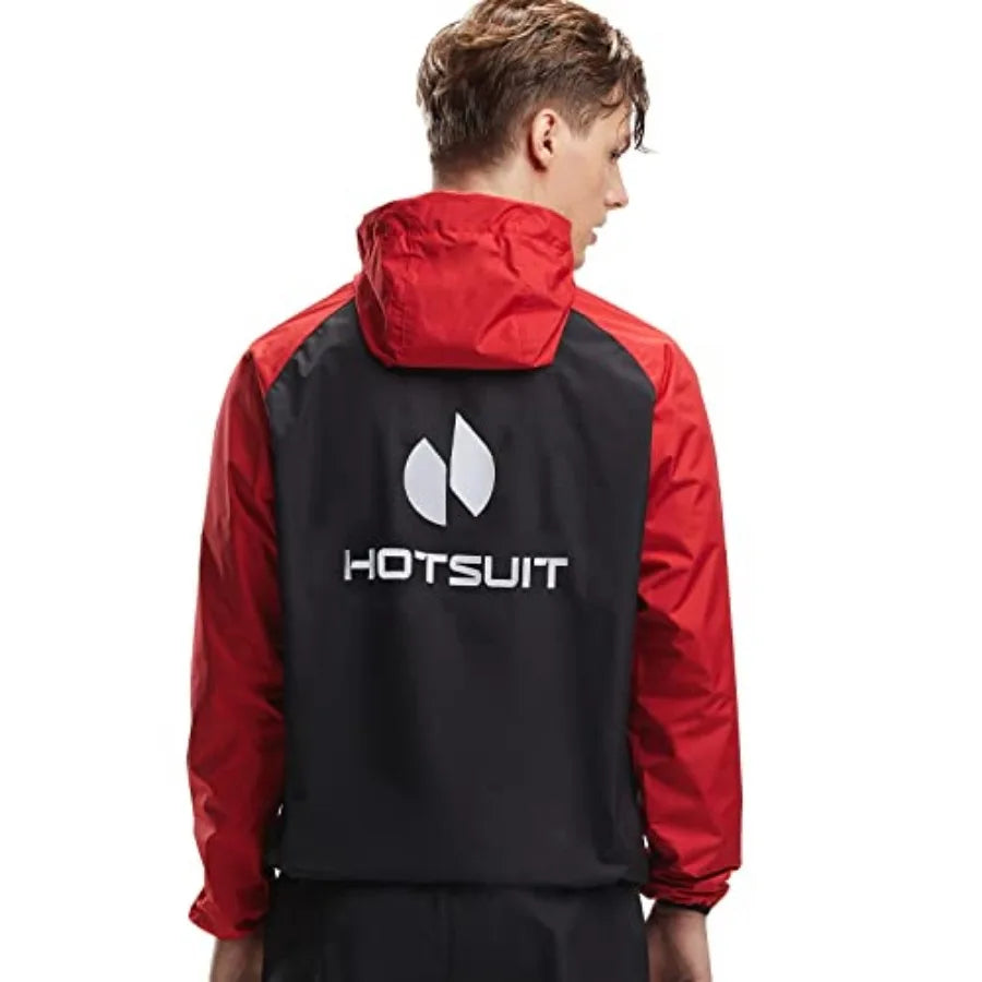 HOTSUIT Sauna Suit for Men Sweat Sauna Jacket Pant Gym Workout Sweat Suits