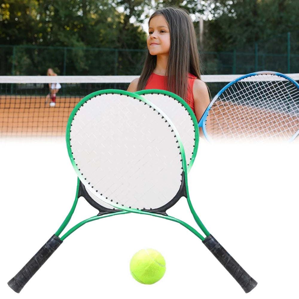 Kids Tennis Racket Kids Tennis Rackets with Tennis Ball Tennis Trainer for Children Beginners Tennis Racket