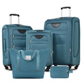 3Pcs Travel Luggage Set Softside Expandable 22/26/30 Inch Softshell Upright Suitcase with Duffel Bag Spinner Wheels