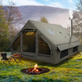 All-Season Dual Door Luxury Tent with Built-in Stove Jack, Wind & Rain Resistant, Breathable & Durable Fabric, Quick Setup, Mosq