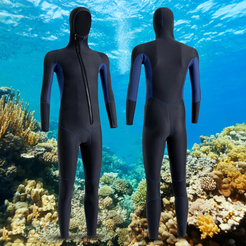 Neoprene Diving Protection Clothes Hooded Unisex Snorkeling Surfing Swimsuit Cold Proof Warm Anti-scratch Water Sports Equipment