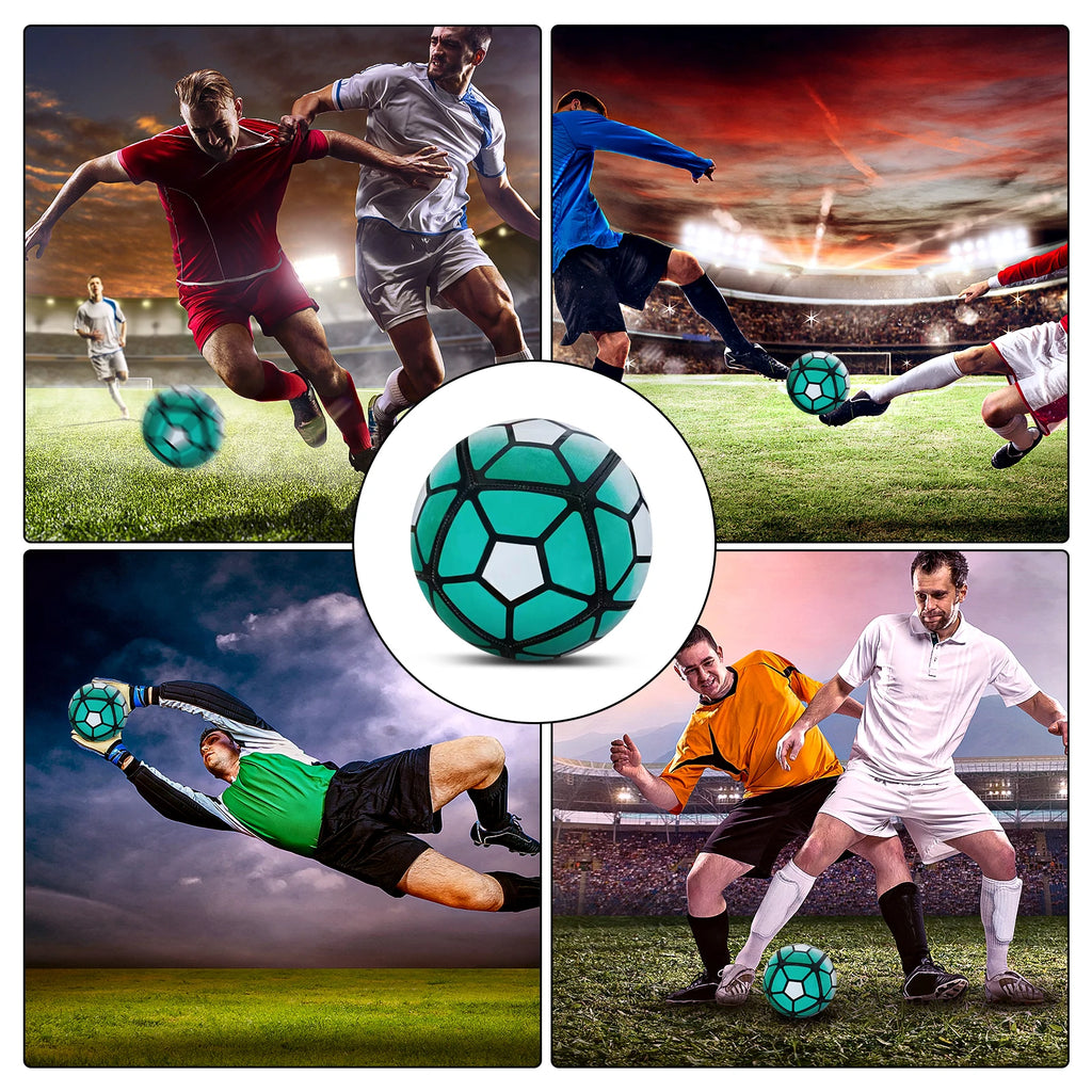 Lustrous Finish Soccer Ball For Stylish Look On Field Durable Construction 9 Inflatable Football