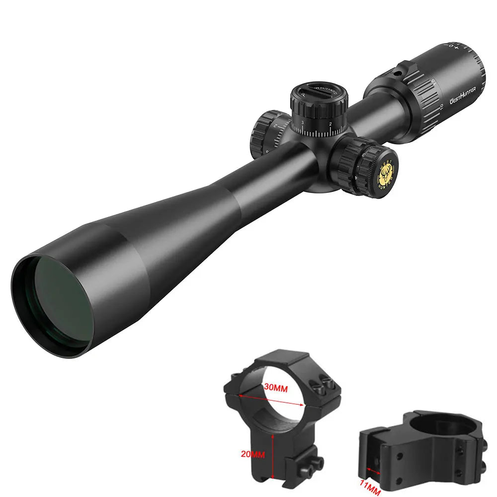 WestHunter TD-S 10-40X50 SFIR SFP Riflescope 30mm Tube Long Range Hunting Scope 1/10 MIL Illuminated Second Focal Plane Sights