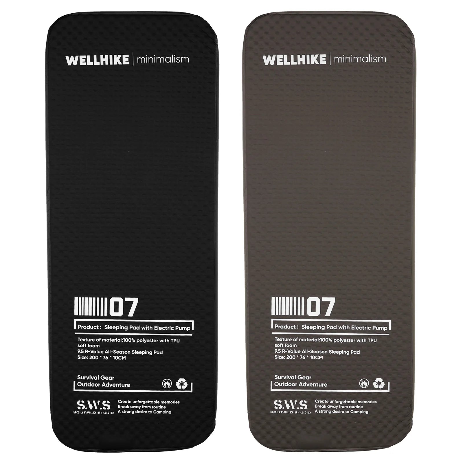 Single Inflatable Sleeping Mat with Pump Automatic Inflatable Mat Compact Camping Air Mattress for Backpacking Hiking Beach Tent