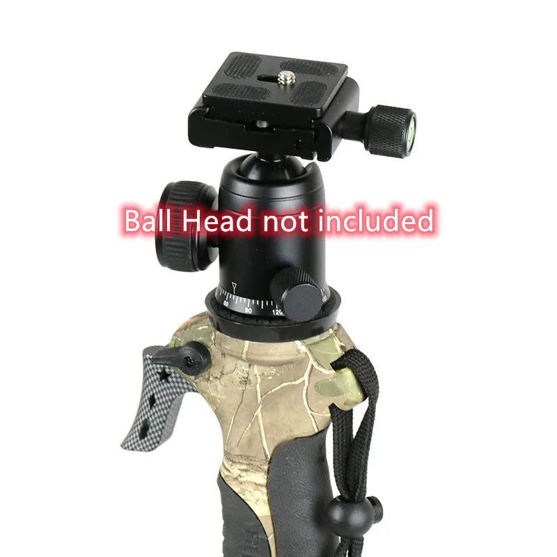 One Handle Control Adjustable Height V Shaped Rotating Yoke Trigger Tripod Telescopic Shooting Stick Professional Hunting Stick