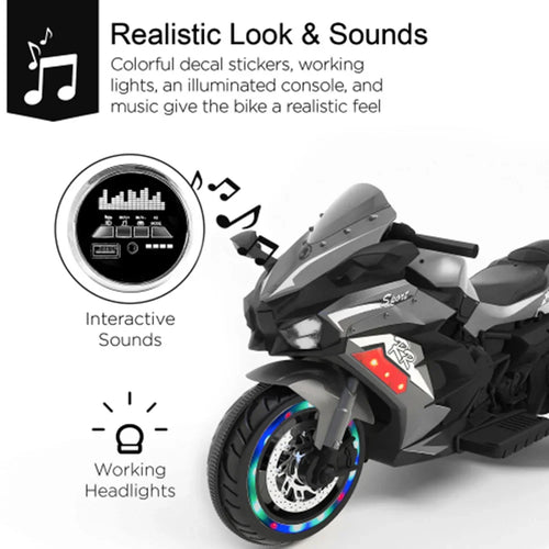 12V children's motorcycle 3-4 years old Toy electric motorcycle Violet Children's motorcycles birthday gifts and Christmas gift