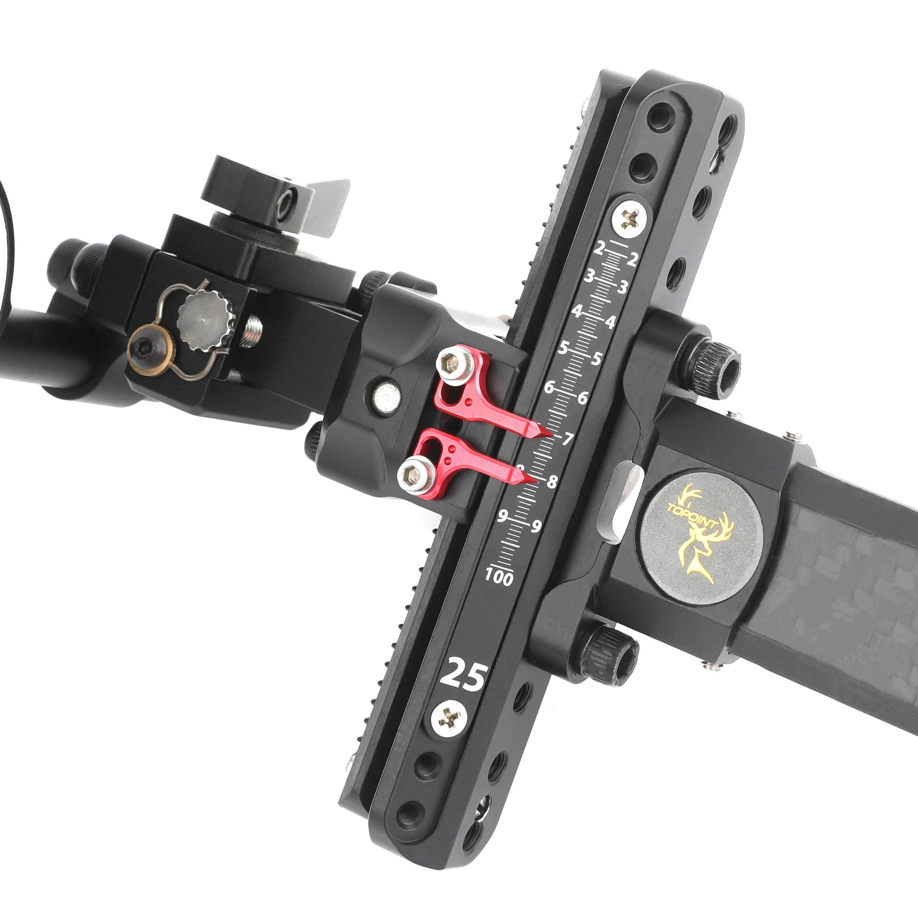 Archery Hunting Shooting Compound Bow Single Pin Sight 4/6/8x Lens Carbon Rod Adjustable Outdoor Archery Bow Target Accessories