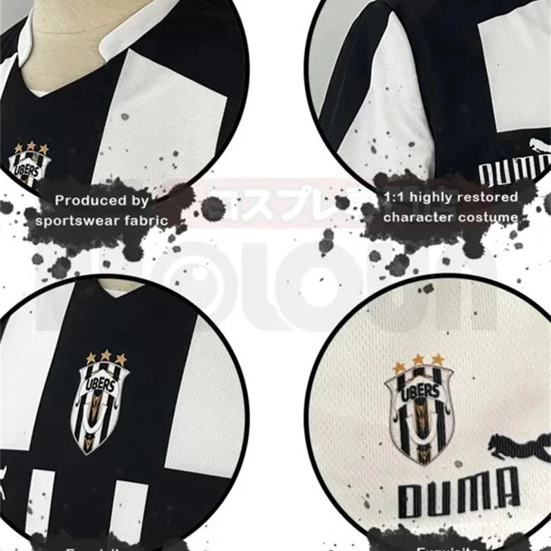 Blue Lock Manga Anime Niko Barou Aiku Sendou Snuffy Lorenzo Aryu Cosplay Costume Wig Rose Net Football Uniform Halloween