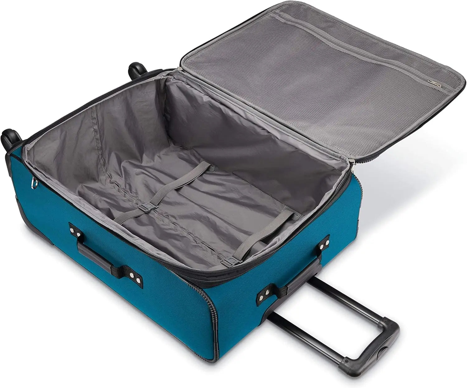 Teal 3-Piece Softside Luggage Set with Spinner Wheels, Sizes 21/25/29