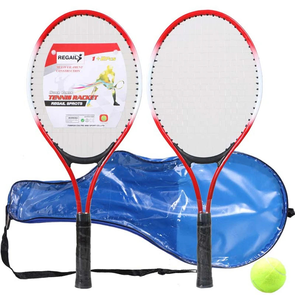 Kids Tennis Racket Kids Tennis Rackets with Tennis Ball Tennis Trainer for Children Beginners Tennis Racket