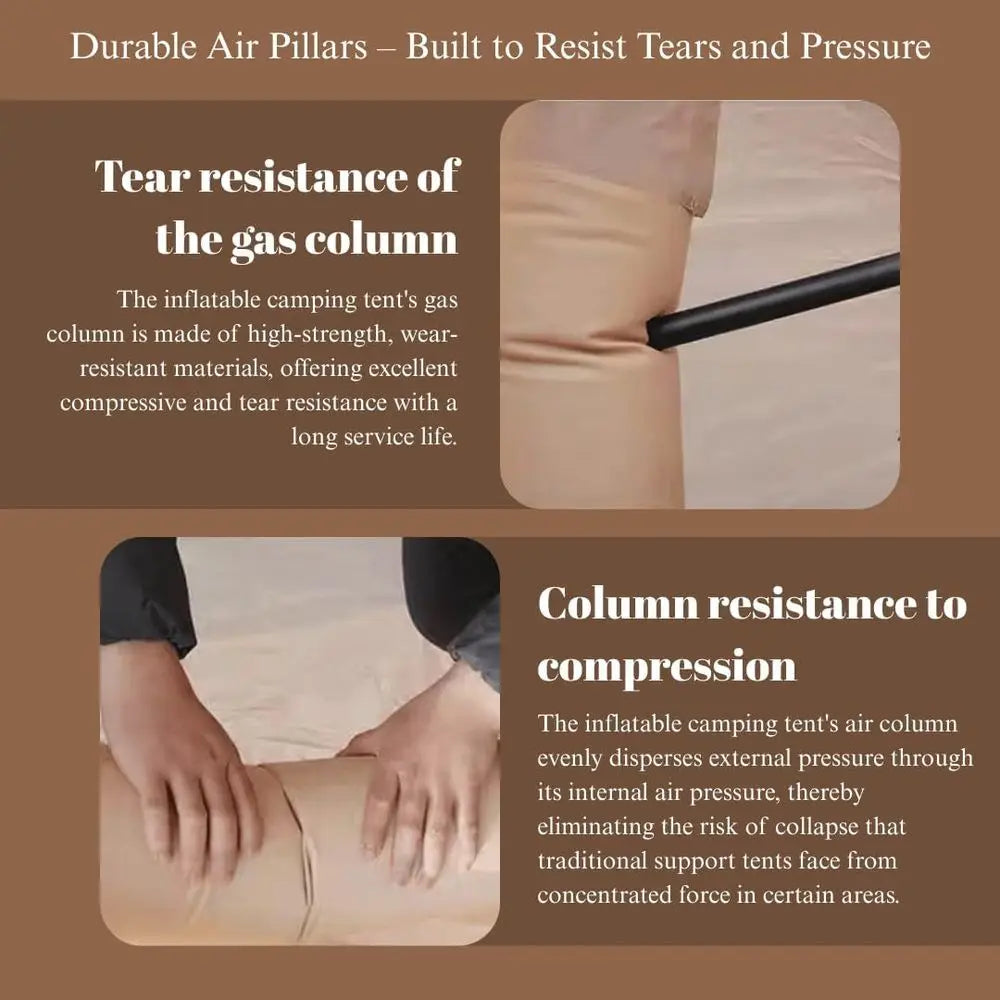 4-6 Person Instant Cabin Tent: Waterproof, Easy Setup, Luxury with 2 Mesh Windows for Outdoor Glamping