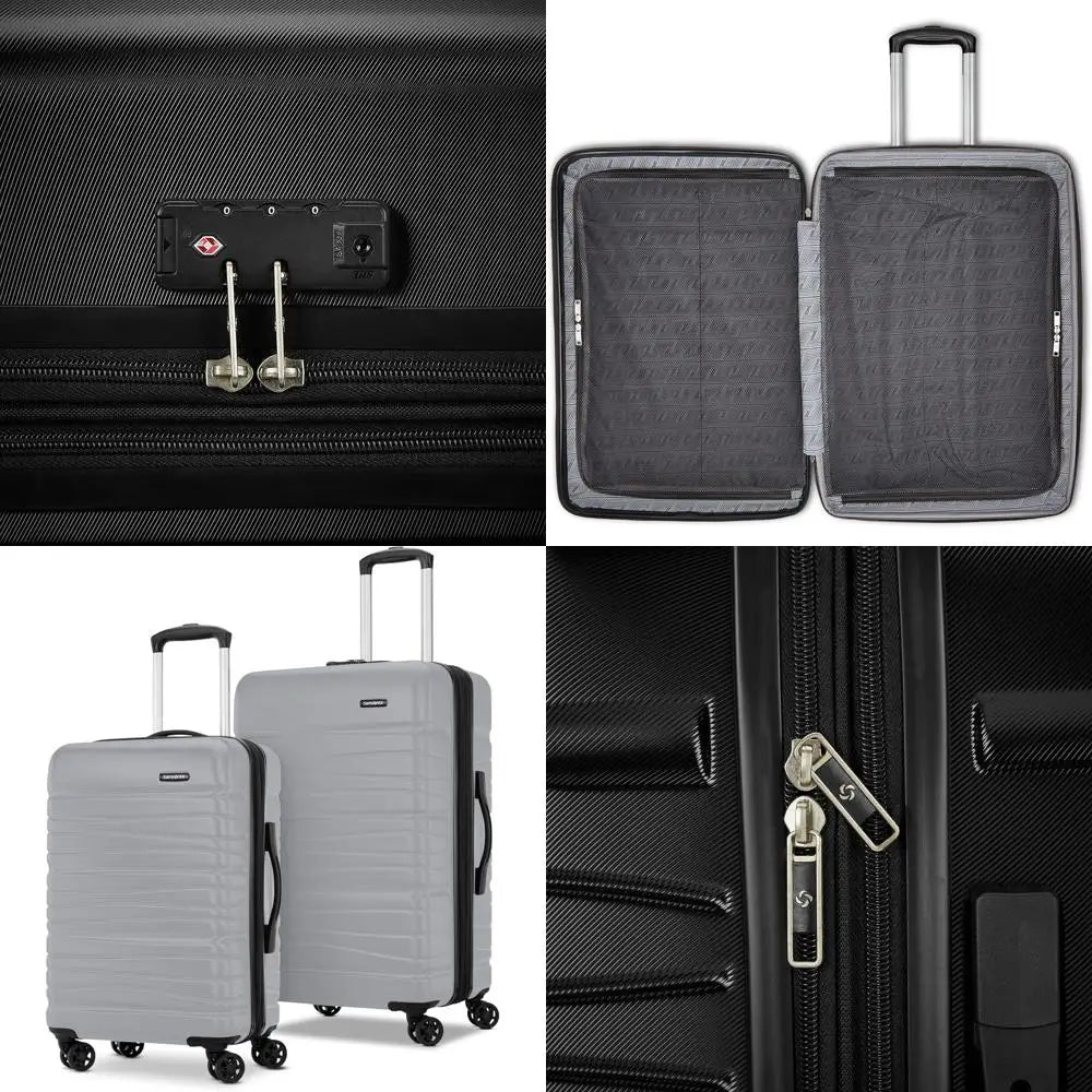 Titanium Expandable Spinner Luggage Set: 2-Piece (Carry-On & Medium)