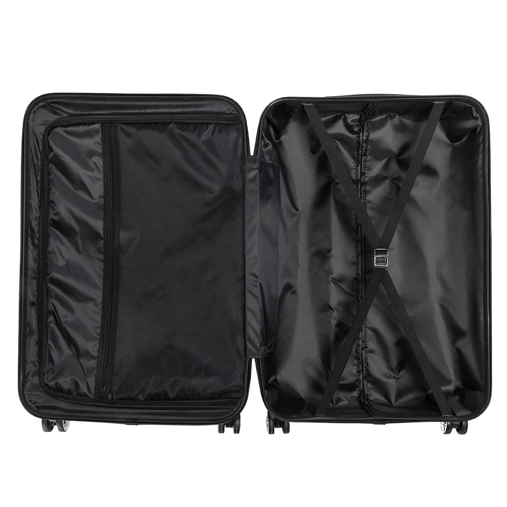 Softside Luggage Expandable 3 Piece Set Suitcase Upright Spinner Softshell Lightweight Luggage Travel Set