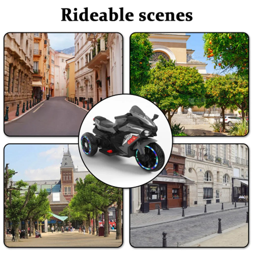 12V children's motorcycle 3-4 years old Toy electric motorcycle Violet Children's motorcycles birthday gifts and Christmas gift