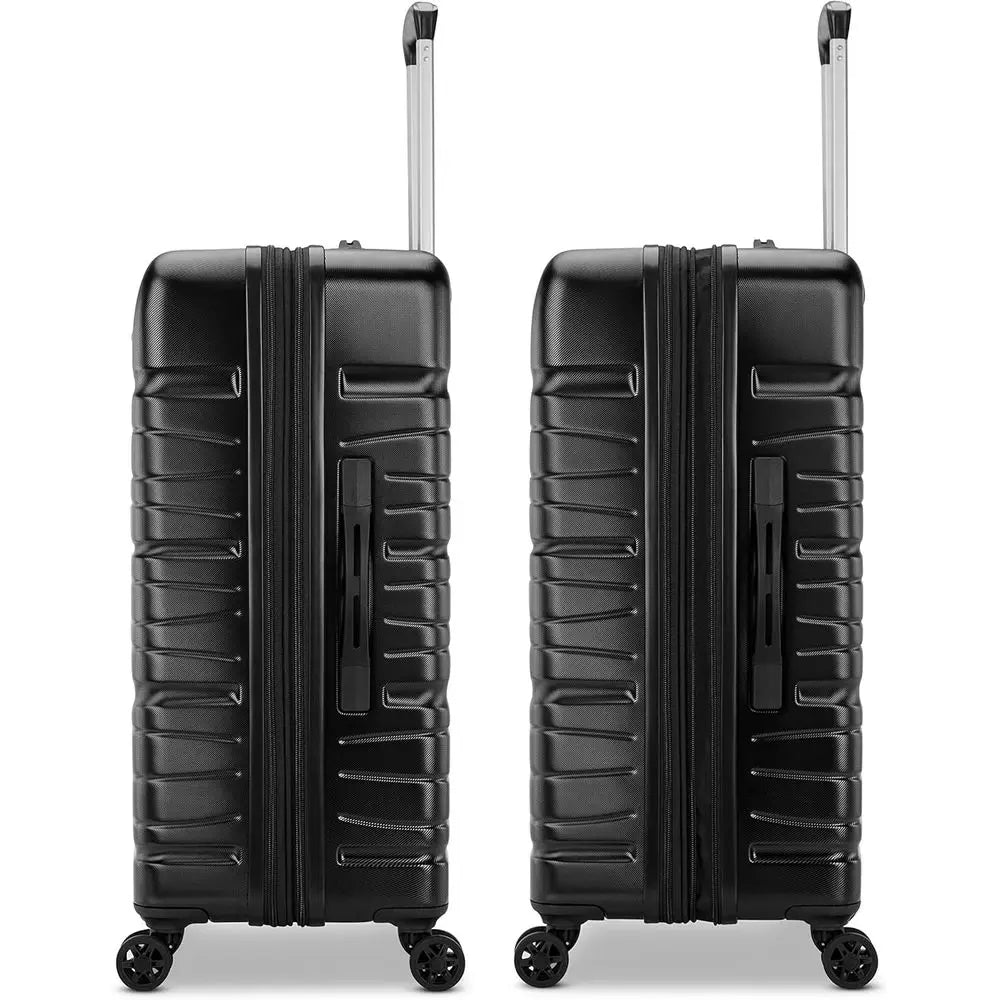 Titanium Expandable Spinner Luggage Set: 2-Piece (Carry-On & Medium)