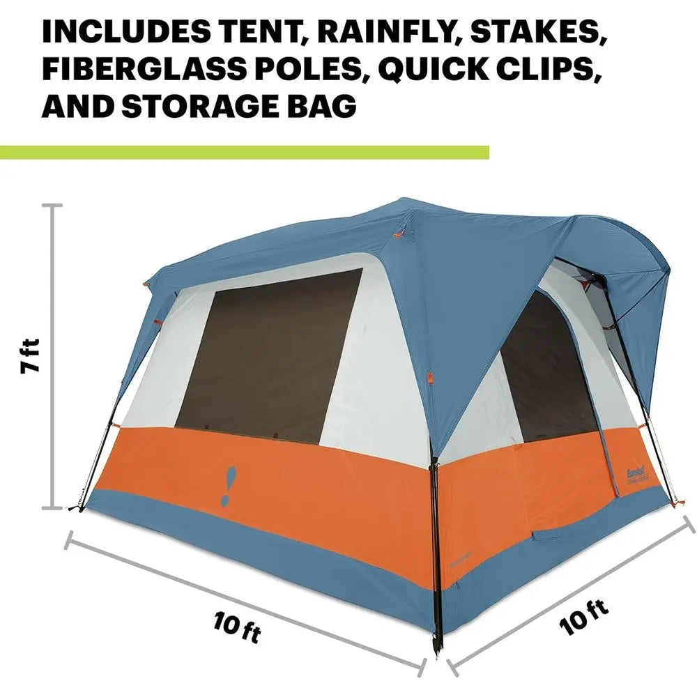 Luxury 3-Season Family and Car Camping Tent for 4 to 12 People