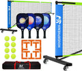 22FT Regulation Pickleball Net Set with Paddles, Balls & Carry Bag for Outdoor/Indoor Games