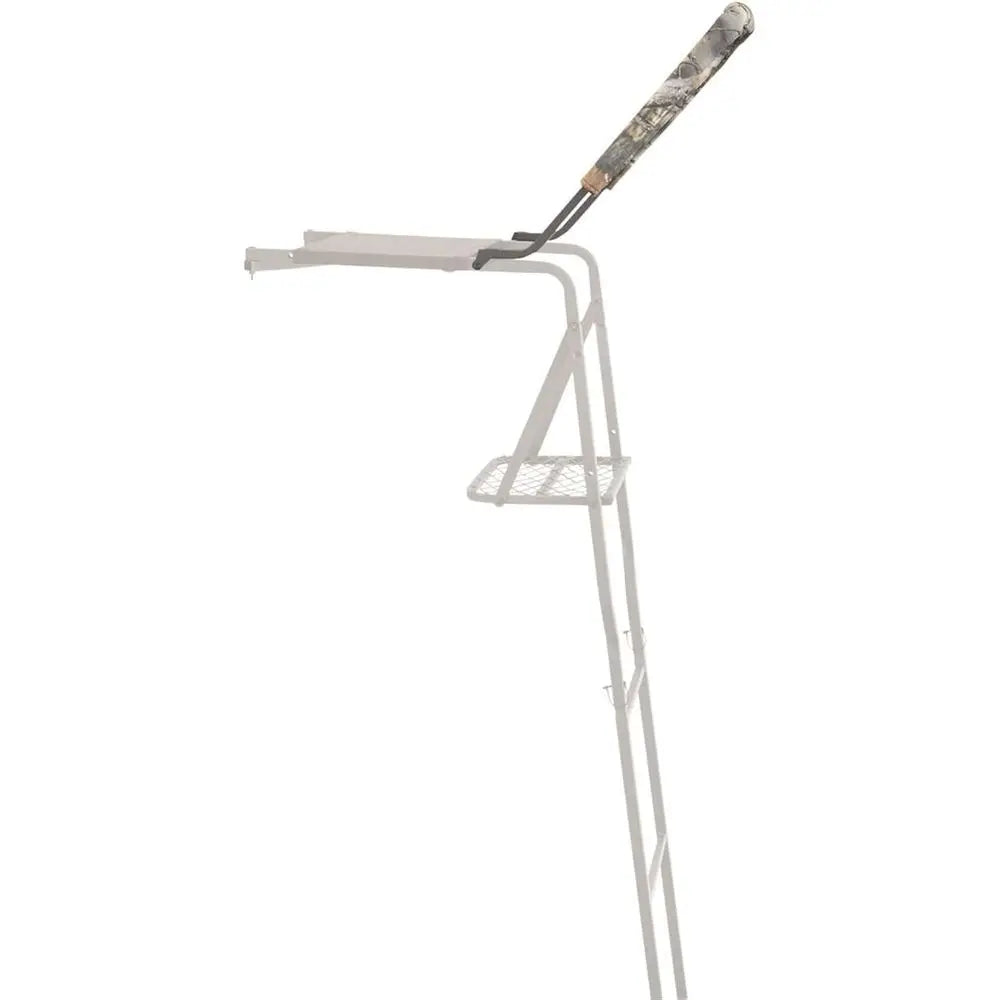 15-Foot Hunting Ladder Stand with Shooting Rail, Elevated Mesh Seat, Hunting Gear Accessories