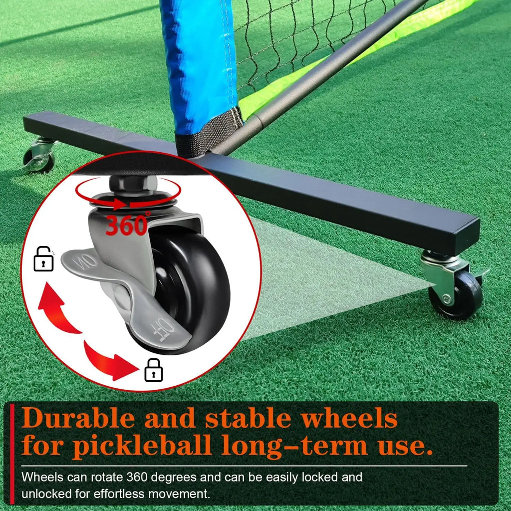 22FT Regulation Pickleball Net Set with Paddles, Balls & Carry Bag for Outdoor/Indoor Games