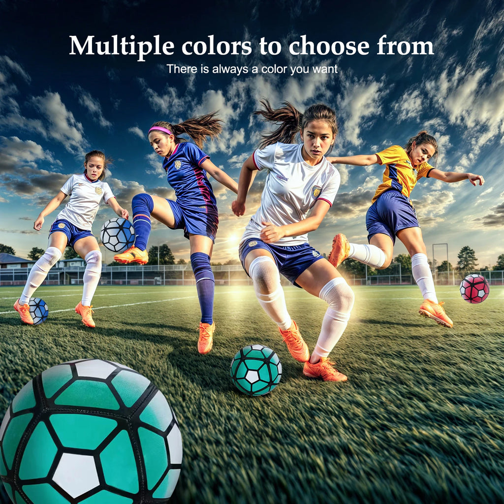 Lustrous Finish Soccer Ball For Stylish Look On Field Durable Construction 9 Inflatable Football