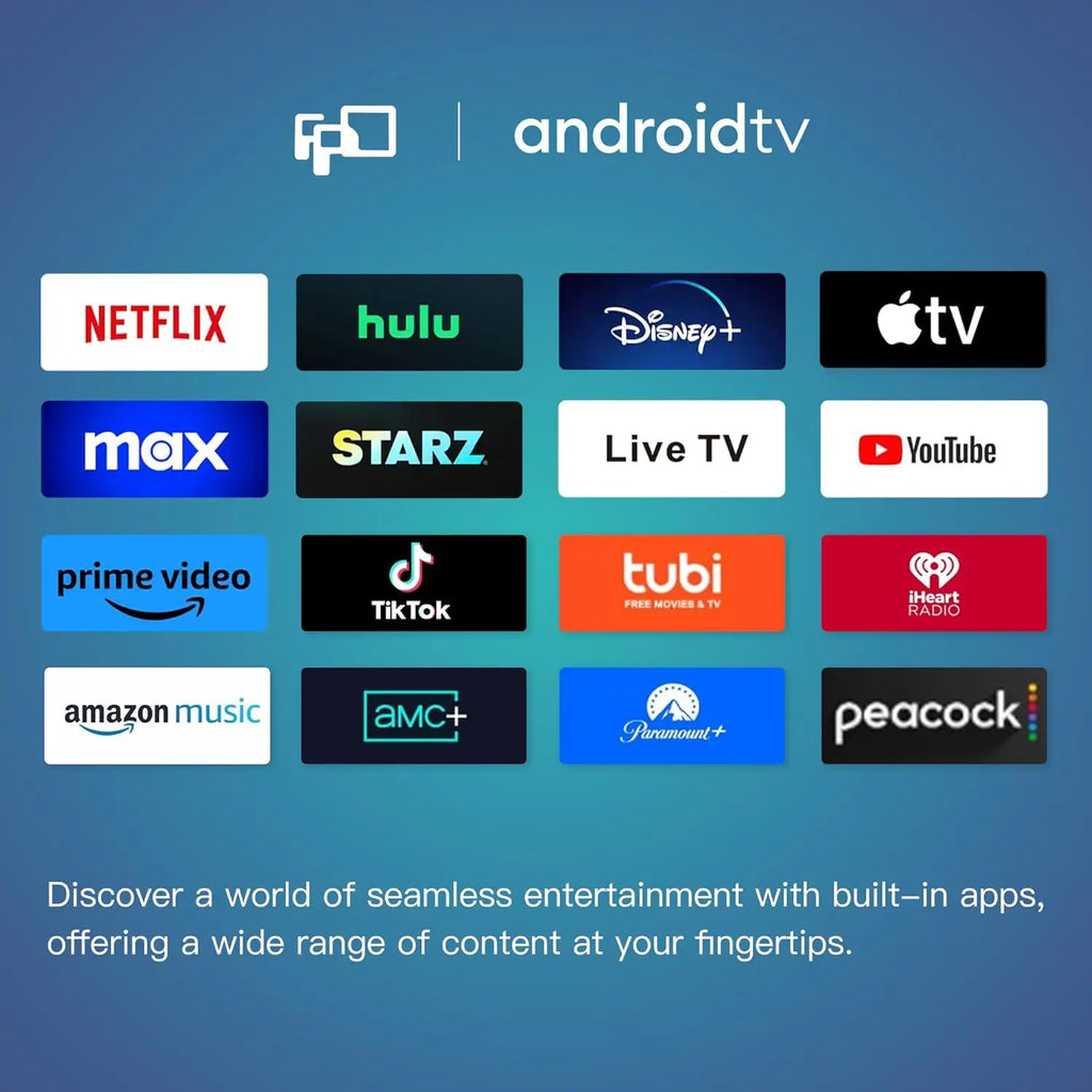 32 Inch Smart Android TV with HDR 10, Google Play, WiFi, Voice Remote for Streaming and Gaming