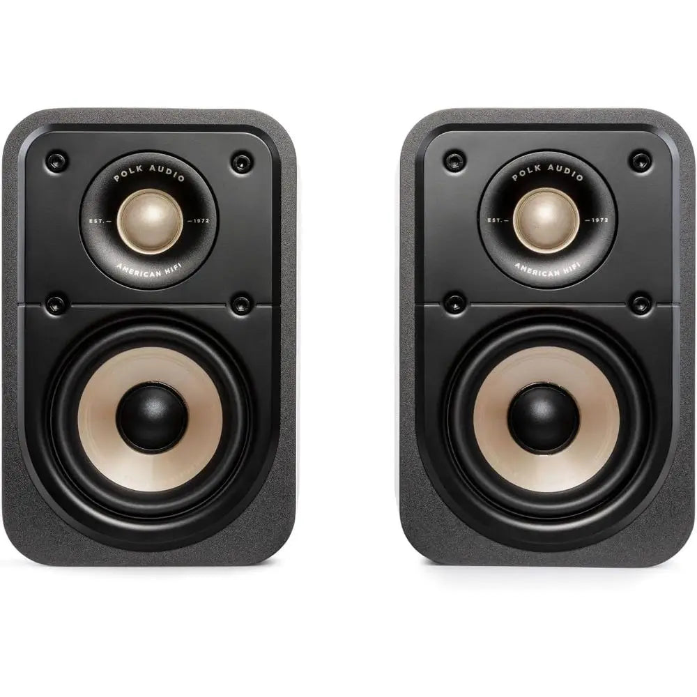 Elite Surround Sound Speakers - Hi-Res Audio, Dolby Atmos & DTS:X, 1 Tweeter, 4 Woofer, Power Port Bass Enhancement (Pair, Black