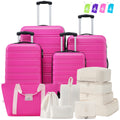 4 Piece Hardshell Luggage Sets 16/20/24/28 Inch, Lightweight Spinner Suitcase with TSA Lock & Storage Bag, Travel Hard Suitcase