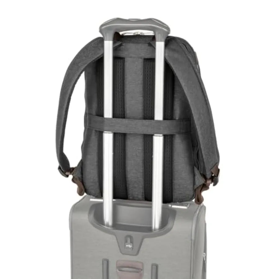 Platinum Elite Business Laptop Travel Backpack Fits up to 16 Inch Laptop Water Resistant Vintage Grey for Men and Women