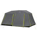 Instant Cabin Tents, 9 Person Family Cabin Multi Room Pop Up Tents Car Camping, Included Storage Pockets for Camping Accessories