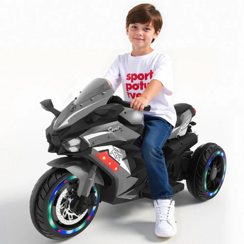 12V children's motorcycle 3-4 years old Toy electric motorcycle Violet Children's motorcycles birthday gifts and Christmas gift