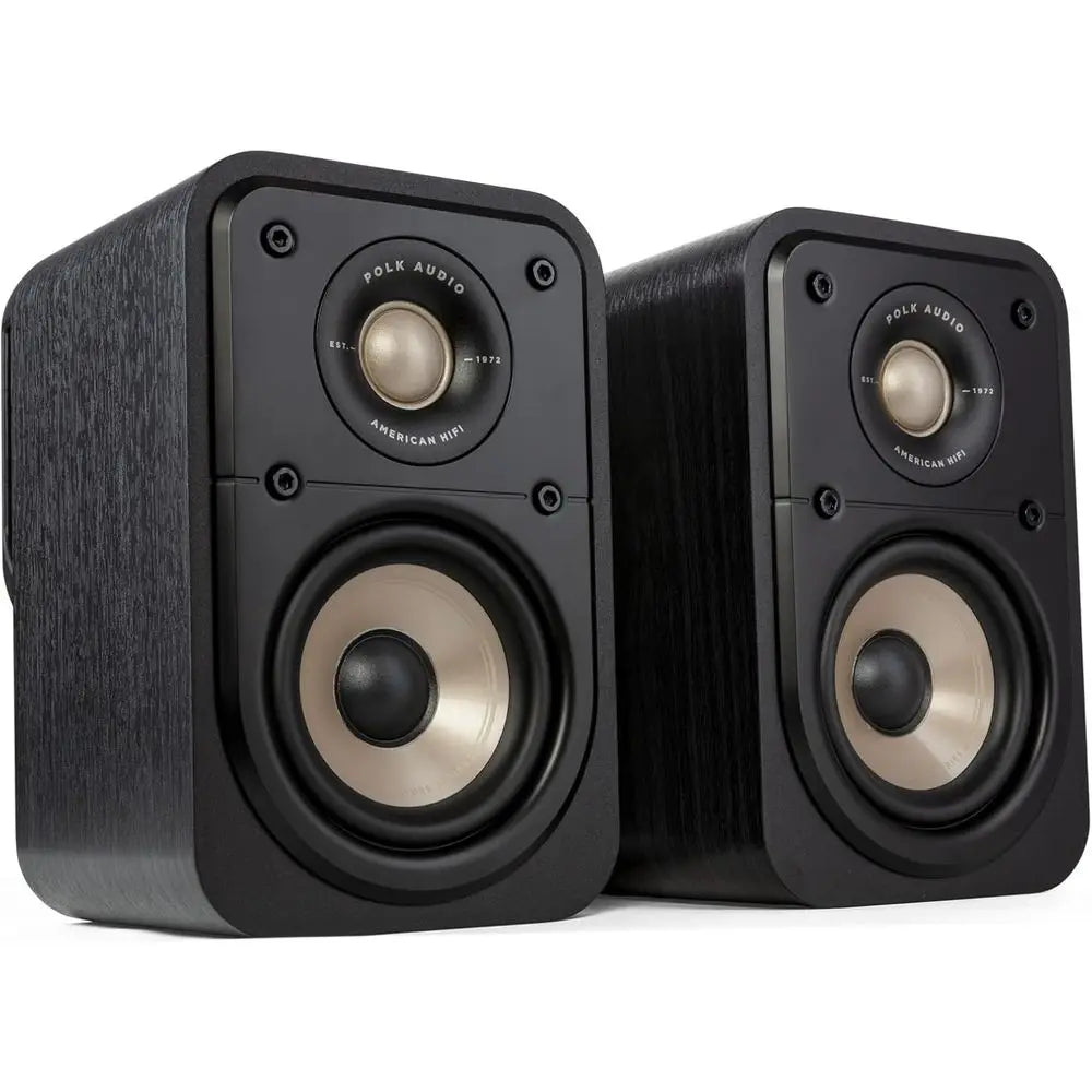 Elite Surround Sound Speakers - Hi-Res Audio, Dolby Atmos & DTS:X, 1 Tweeter, 4 Woofer, Power Port Bass Enhancement (Pair, Black
