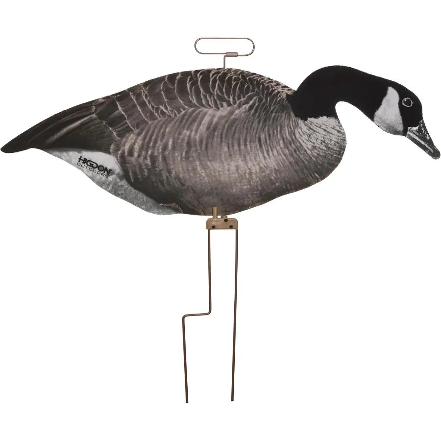 Higdon Outdoors Flats Canada Goose Silhouette Decoys for Waterfowl Hunting Weather Resistant Goose Decoys with Easy Carry Stake