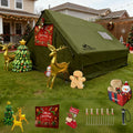 13' x 10' Large Inflatable Tents for Camping 8-10 Person, 4 Season Luxury Air Tent with Stove Jack for Outdoor Christmas Camping