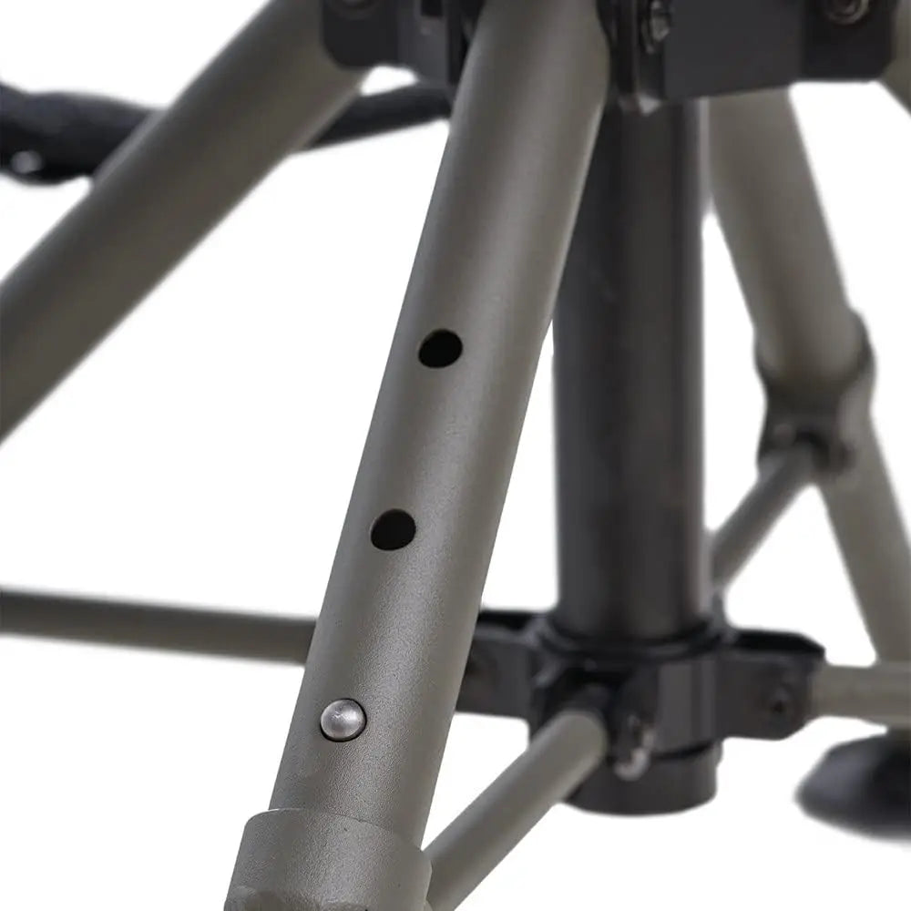 Stable Hunting Chair for Blinds with Wide Feet, Ideal for Uneven Ground or Mud, Black