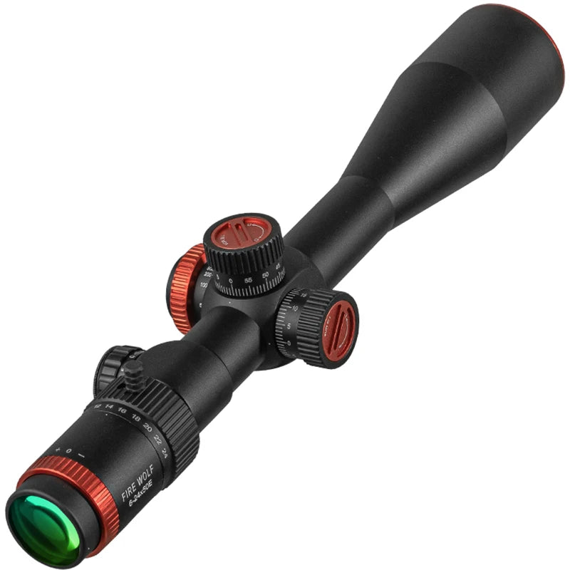 FIRE WOLF 6-24X50E FFP Hunting Tactical Optical Sight Sniper Rifle Scope Airsoft Accessories Spotting Scope for Rifle Hunting